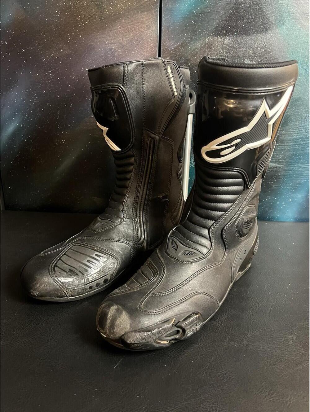 Alpinestars S-MX5 Leather Waterproof Motorbike Boots, EU 48, US 12.5 Motorcycle - Picture 5 of 15